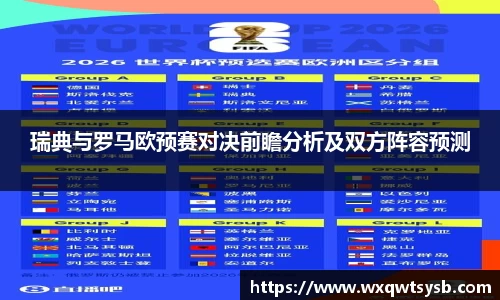 瑞典与罗马欧预赛对决前瞻分析及双方阵容预测